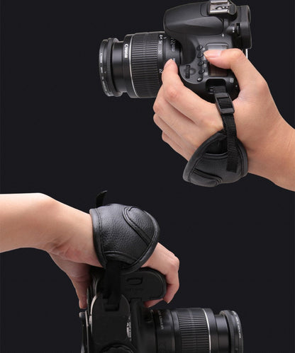WGear Double Secured DualStrap Padded Wrist and Grip Strap for DSLR Cameras - Prevents drop and stabilizes image capturing WGear