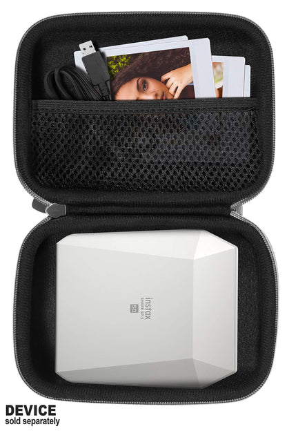 Protective Case for Fujifilm Instax SP-3 Mobile Printer by WGear, Mesh Pocket for Cable and Printing Paper WGear