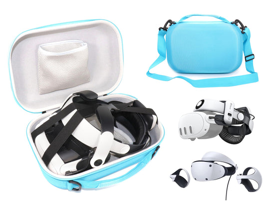 GETGEAR Case for PSVR 2 / Quest 3(with Large Size modded strap like BOBOVR ) Case With Shoulder Strap, Multicolor Option Avaliable.