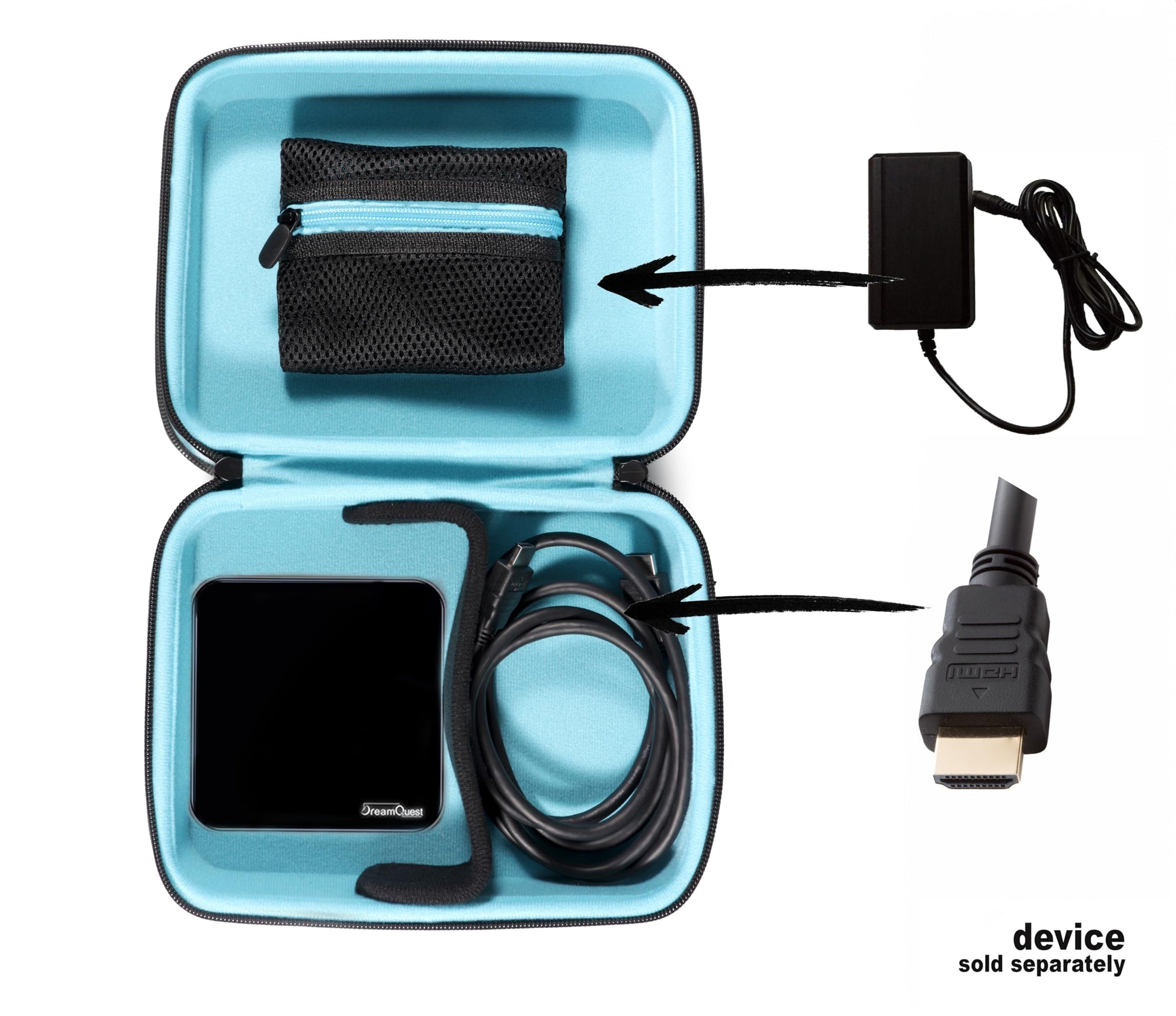 GETGEAR portable Mini Computer Case compatible with DreamQuest Mini Desktop Computer, KAMRUI AK1 PRO, GMKtec Nucbox G3/ G2 GETGEAR