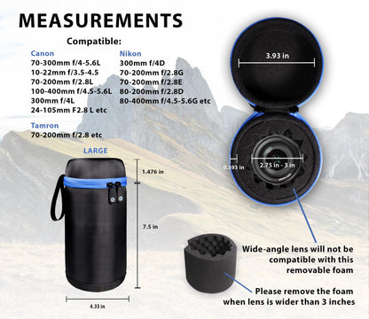 GETGEAR Ultra strong DSLR Camera Lens (Canon, Nikon, Sony, Pentax, Olympus, Panasonic,etc, listed with model details below) GETGEAR