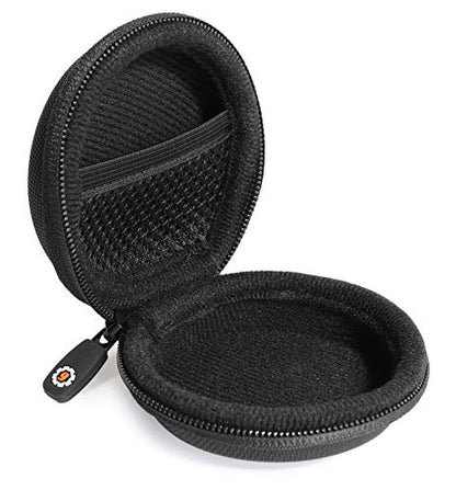 WGear Semi-Hard Lense Case for DSLR Camera Lens (Canon, Nikon, Sony, Pentax, Olympus, Panasonic,etc), Medium Size with Carabiner, Lens Cleaning Wipe (Black Medium) WGear