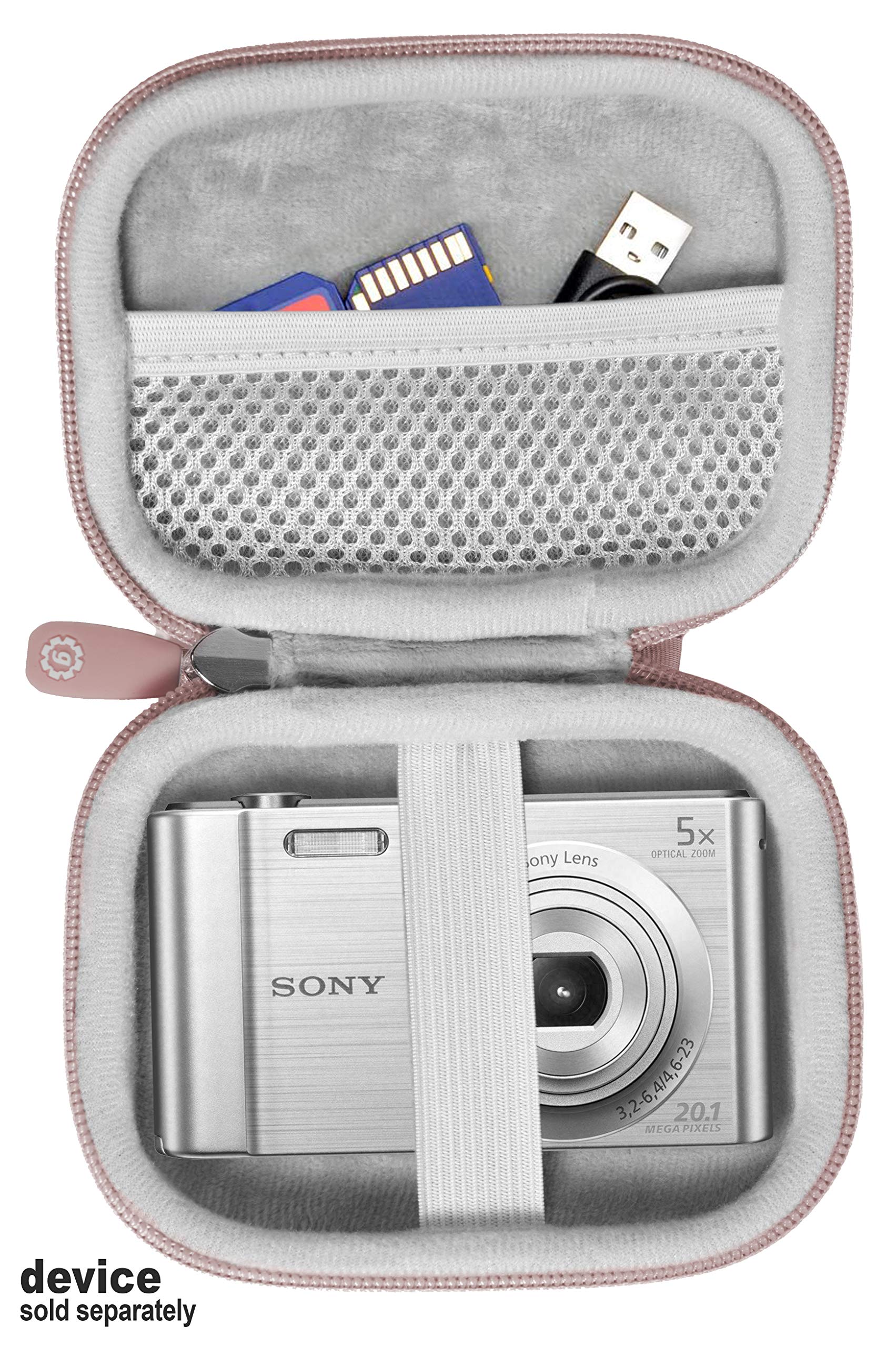 WGear Digital Camera Case for CAMKORY, Fulealfly, Lecran, Sony W800/S, DSCW830; Canon PowerShot ELPH360 HS/ 360/350 HS/350/310/190/180; Kodak PIXPRO Friendly Zoom FZ43, FZ53-BL; Nikon COOLPIX L32 WGEAR