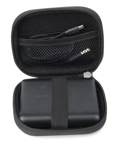 Travel Easy Designed Protective Case by WGear for Anker PowerCore 13000 Portable Charger, mesh Pocket for Cable, Fastening Elastic Strap, Featured Wrist Strap (Ballistics Black) WGear