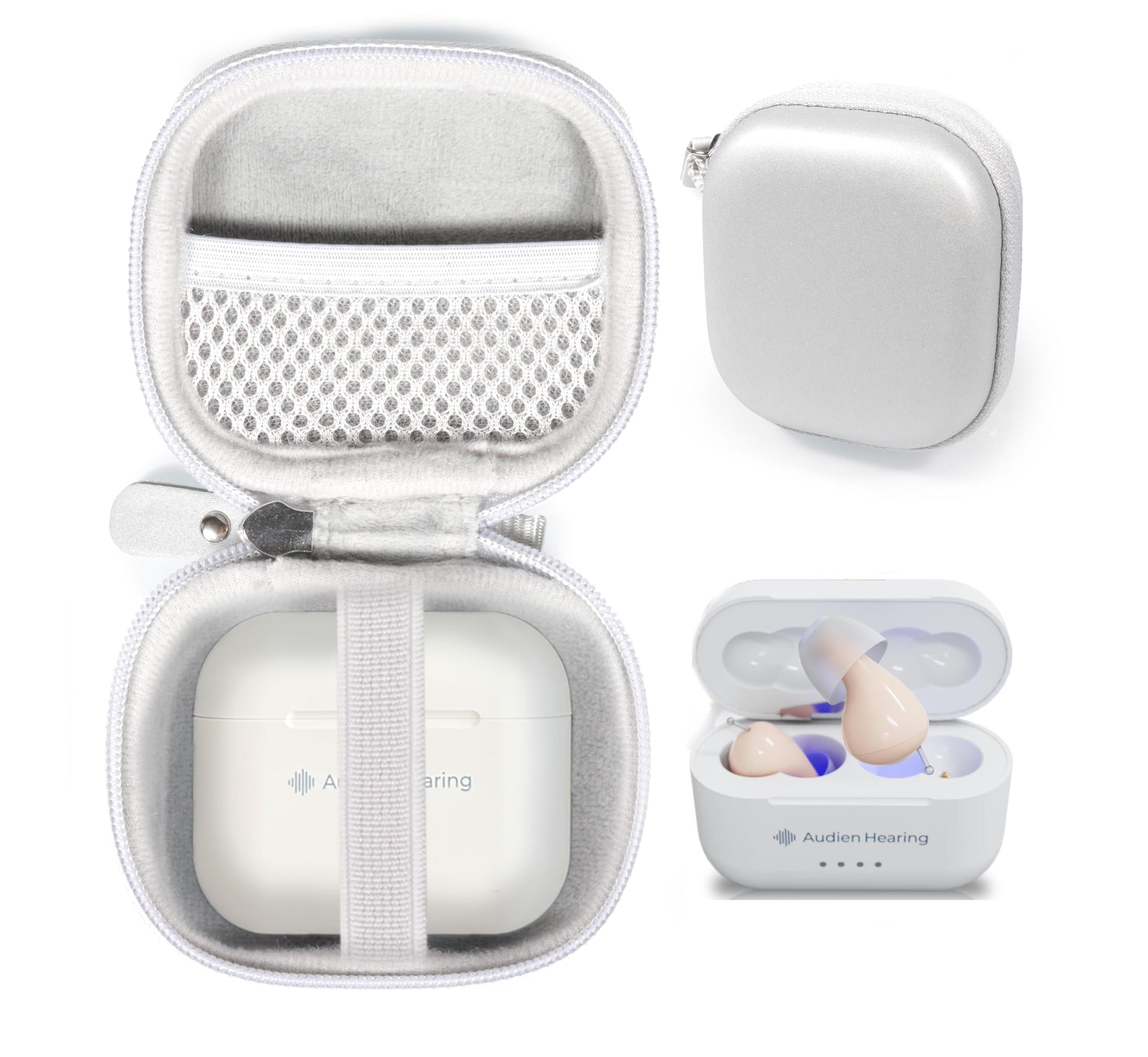 getgear Protective Case for Hearing Aid Compatible with Audien Atom PRO 2 Wireless Rechargeable OTC Hearing Aid GETGEAR