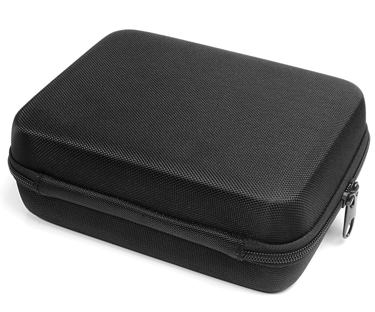 WGear Protective Case for Holy Stone HS160 Shadow FPV RC Drone kit, Smart strong divider protecting HS160 and Remote controler, zipper mesh pocket for cable, back up batteries and charger, black +blue WGear