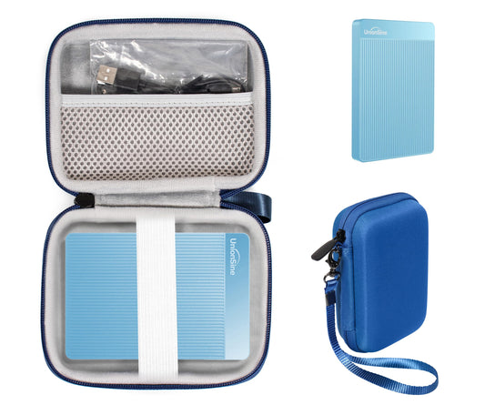 Getgear Portable Case Compatible with UnionSine Ultra Slim Portable External Hard Drive 1TB, 4TB, 750GB and All Others
