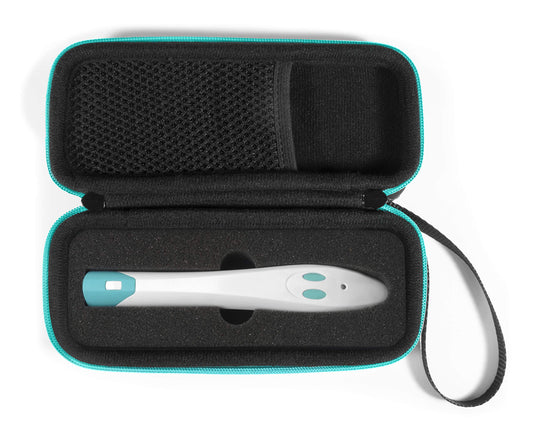 Protective and Travel case for bite Away Stick by Health Enterprises, Mesh Accessory Pocket, Removable Wrist Strap, Customized Inlay, Detachable Wrist Strap WGear