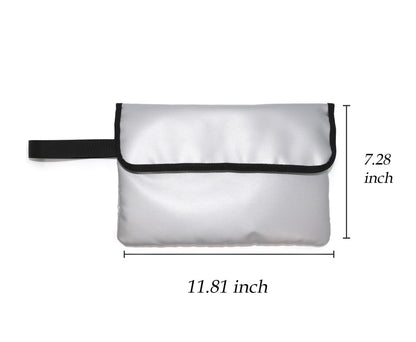 GETGEAR Fireproof Document Bag, Fire and Water resistant Safe Protects legal documents, contract, Birth Certificates, Cash and other Valuables, handle for easy carrying