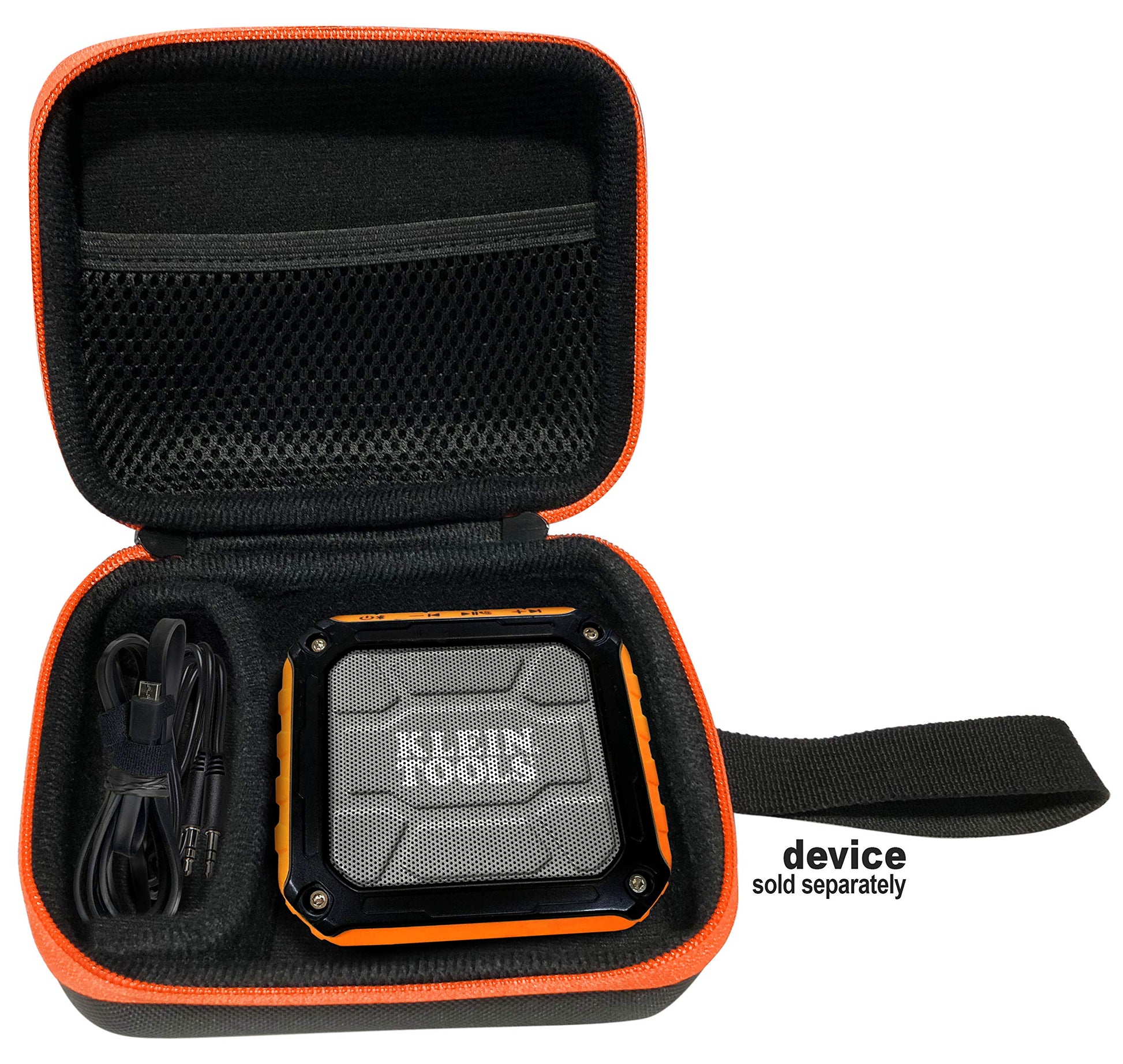 GETGEAR Wireless Speaker Case for Klein Tools AEPJS1 Wireless Speaker, Customized compartment for speaker and cord separately, strong light weight case with wrist strap GETGEAR