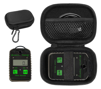 GETGEAR Carbon Monoxide Monitor Case for Sensorcon Inspector/Inspector 2, Industrial/Industrial PRO CO Carbon Monoxide Monitor, AV8 Inspector, mesh pocket for USB cable GETGEAR