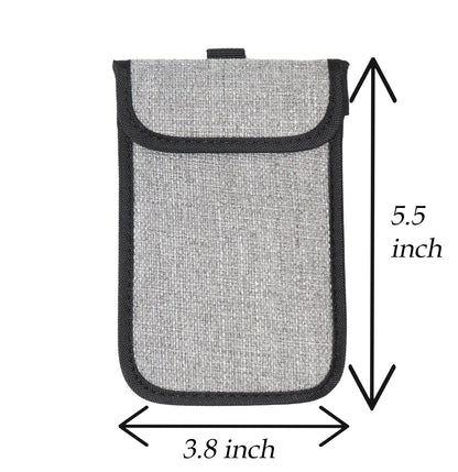 GETGEAR Faraday Bag, RFID Signal Blocking Pouch for Bitcoin Hardware Wallet, Security Key, Car Key, Bank Cards, PSSD/Portable Hard Drive, Anti-Theft Signal Blocking and data storage Safe