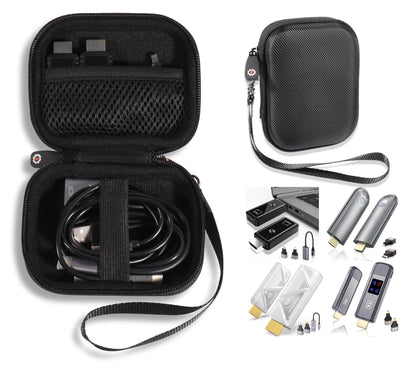 GETGEAR Case for Wireless HDMI Transmitter and Receiver 4K compatible with Elalighjt, BRAIDOL, pjp, Fimilo, j5create, Dnogjo, Lemorele, FIGEBNY, Kihoplly GETGEAR