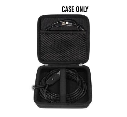 WGear endoscope case for Depstech Wireless, USB, Wireless Borescope, AKASO, iksee, BlueFire, Mousand, Fantronics, ROTEK, mesh pocket for side mirror, hook etc WGear
