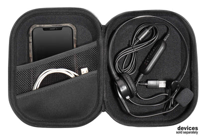 getgear Headset Case for Jabra Biz 1500, Evolve 65, 40 UC; Plantronics Voyager 104, Blackwire C5220, C3220, C225, Also for Mpow Pro, M5, M5 Pro, HC5, V5.0, TaoTronics, YAMAYN Wireless Headset GETGEAR