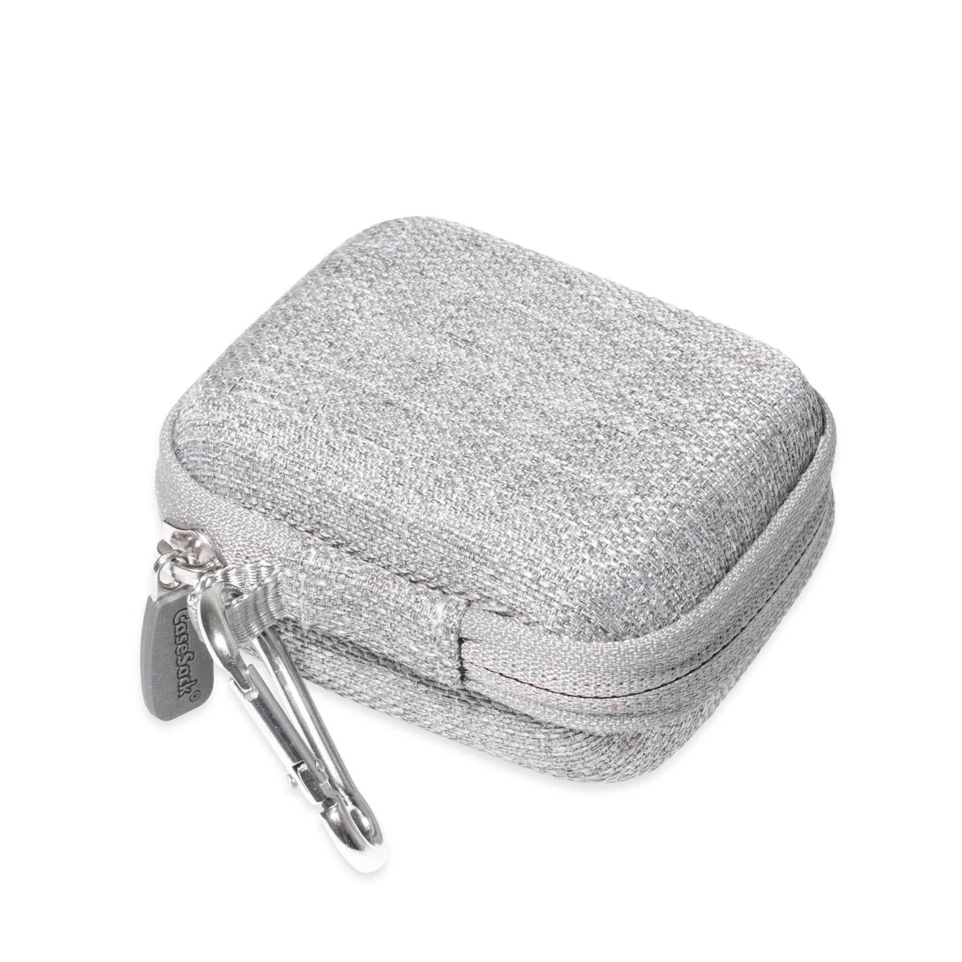 Tweed Gray Earbuds case, Compatible with Sennheiser Momentum True Wireless/Wireless 2 Bluetooth Earbuds GETGEAR