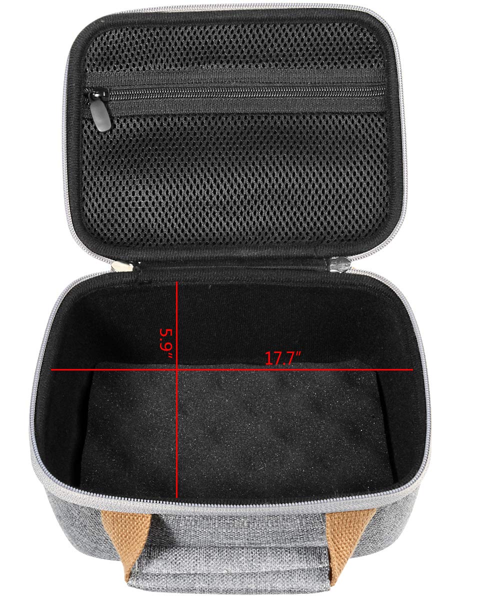 InGo Portable Bluetooth Speaker Case for Bang & Olufsen Beoplay P6 Portable Bluetooth Speaker, Extra Shock Absorbing Soft Foam Padding, Zipper mesh Accessory Pocket, Featured Contrast Color Handle WGear