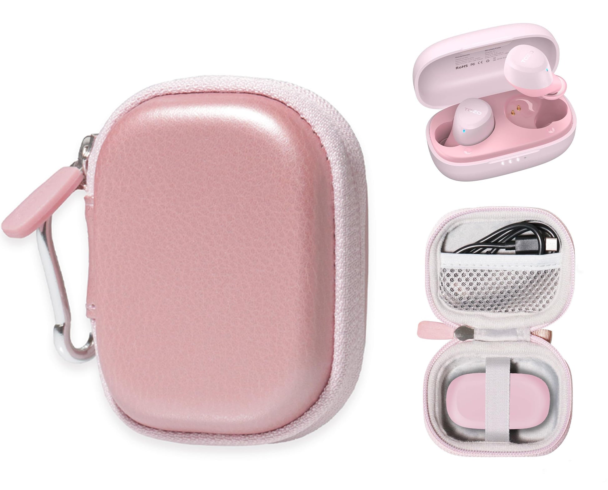 getgear case for TOZO A1 Mini Wireless Earbuds Bluetooth 5.3 in Ear Light-Weight Headphones Built-in Microphone GETGEAR