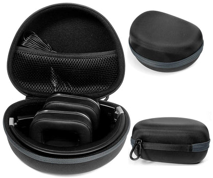 Foldable Headphone Case for Studio3, Studio2, Studio, Mpow 059/ Mpow H1/H2/H5/Thor, Audio-Technica ATH-M50x/M50/M70X/M40x/M30x/M20x, Bluedio Turbine T2s, T2 & T2, Black+Gray Zip WGear