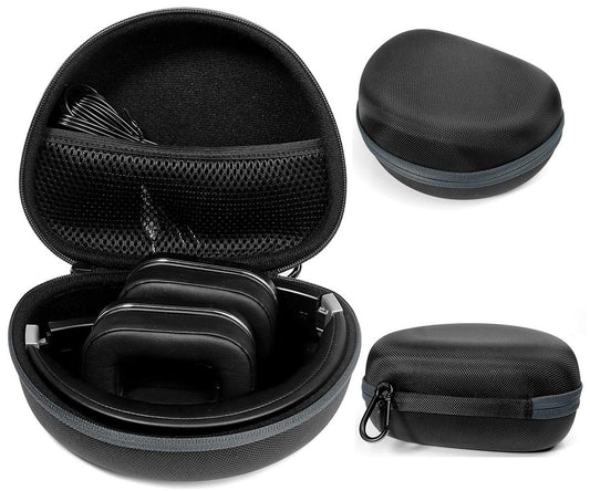 Foldable Headphone Case for Studio3, Studio2, Studio, Mpow 059/ Mpow H1/H2/H5/Thor, Audio-Technica ATH-M50x/M50/M70X/M40x/M30x/M20x, Bluedio Turbine T2s, T2 & T2, Black+Gray Zip WGear