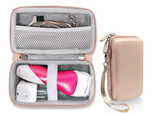 getgear Shaver Case for Panasonic Electric Shaver for Women, Close Curves Electronic Shaver, ES2216PC, Good for Home Storage and Travel, mesh Pocket, Featured Wrist Strap GETGEAR