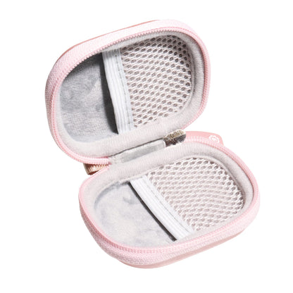 Designed Protective Case for Hearing Aid, Hearing Amplifier, Personal Sound Amplifier, Hearing Device, Listening Device, Strong Mini Case with Mesh pocket(Rose gold) GETGEAR