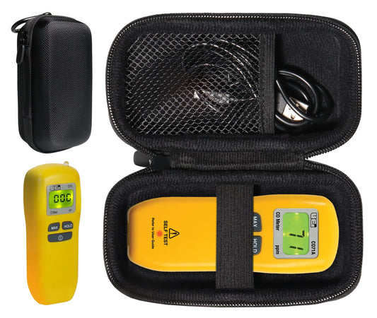GETGEAR Gas Detector Case compatible with UEi Instruments CO71A, also fits for Cheffort and Lunartlipes Handheld Carbon Monoxide Meter GETGEAR