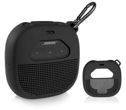 Feature Protective Case for Bose SoundLink Micro Bluetooth Speaker by WGear, Featured Design with mesh Pocket for Cable and Other Accessories, Elastic Strap to Secure Device WGear