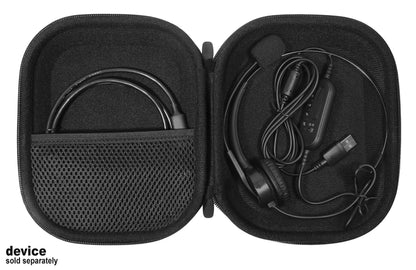 getgear Headset Case for Jabra Biz 1500, Evolve 65, 40 UC; Plantronics Voyager 104, Blackwire C5220, C3220, C225, Also for Mpow Pro, M5, M5 Pro, HC5, V5.0, TaoTronics, YAMAYN Wireless Headset GETGEAR