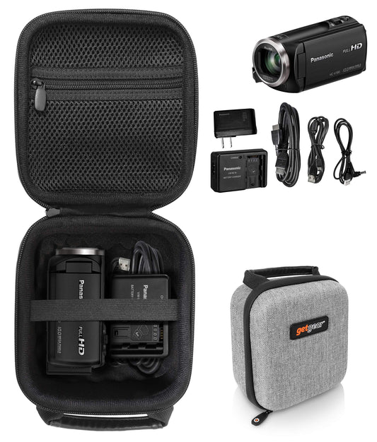 getgear Video Camera Camcorder Case for Panasonic Full HD Video Camera Camcorder HC-V180K, HC-V770; Canon VIXIA HF R800; Sony HDRCX405, CX440, CX240; LINNSE, kicteck, kimire, Heegomn, SEREER, ORDRO GETGEAR
