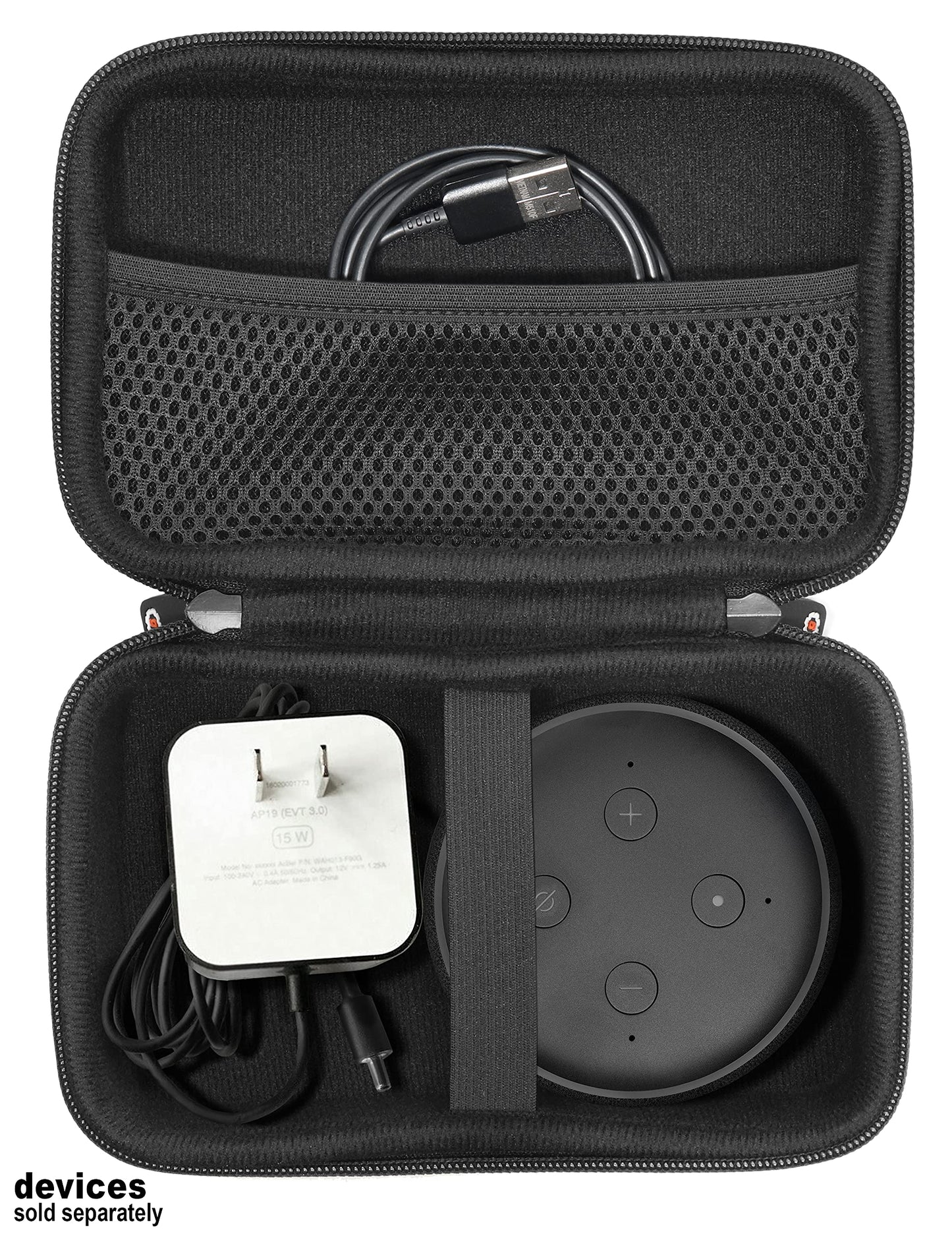 WGear Speaker Hanger for Echo Dot (3rd gen), Wall Mount for Echo Dot 3, Smart Holder for Cable organizing and Space Saving, Featured Design and Unit Look, use Using Solution WGear