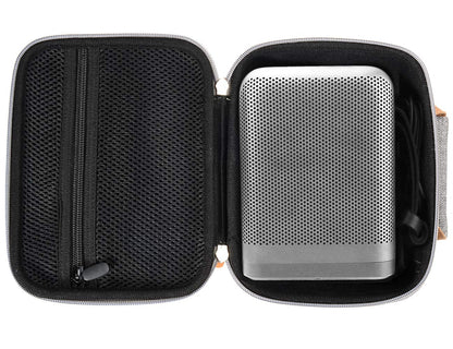 InGo Portable Bluetooth Speaker Case for Bang & Olufsen Beoplay P6 Portable Bluetooth Speaker, Extra Shock Absorbing Soft Foam Padding, Zipper mesh Accessory Pocket, Featured Contrast Color Handle WGear