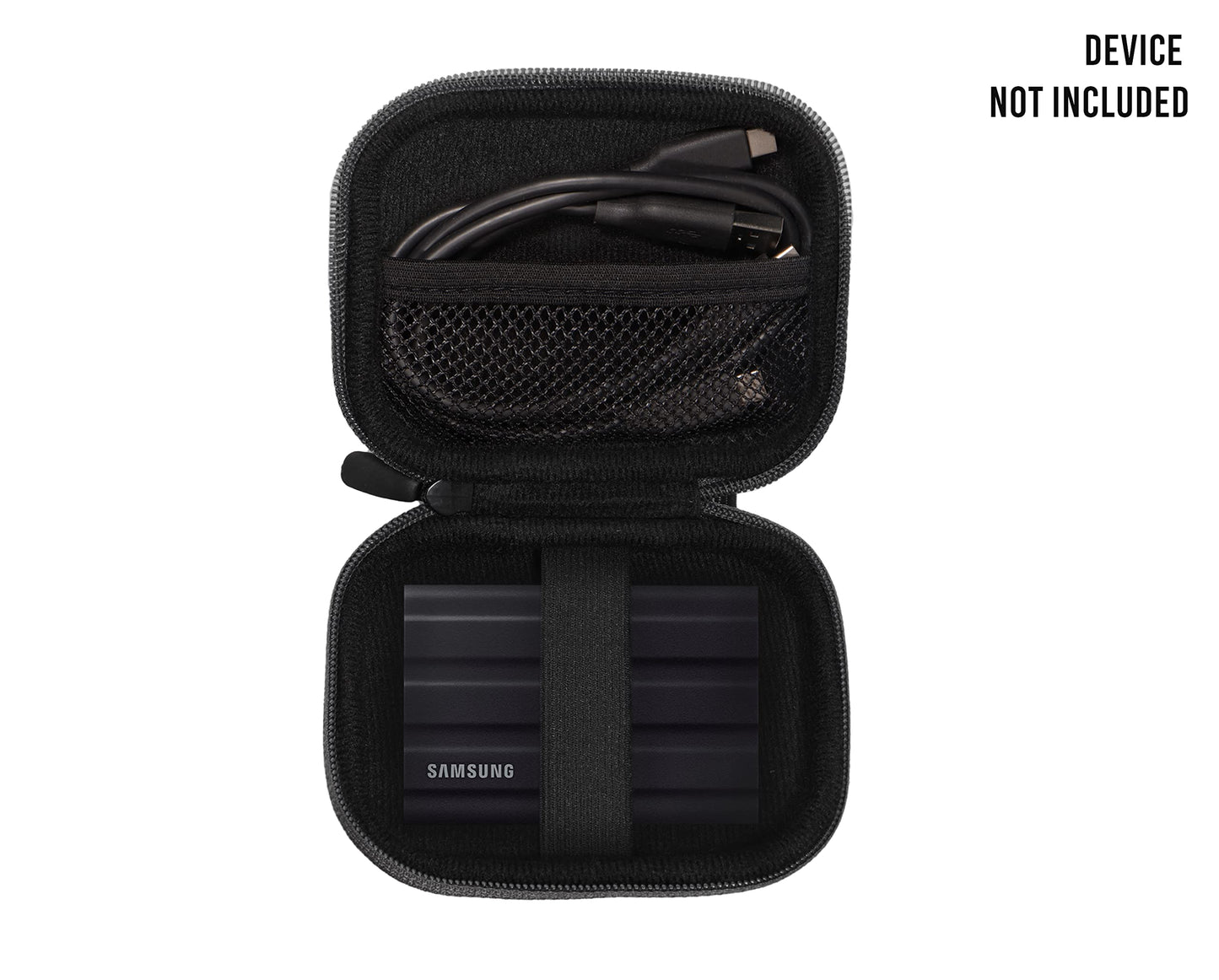 Getgear Portable SSD Case Compatible with Samsung T9 Portable SSD 4TB/ 2TB/ 1TB, T7 Shield, T7 Touch, T7 All Versions, Organizer for SSD and Cord
