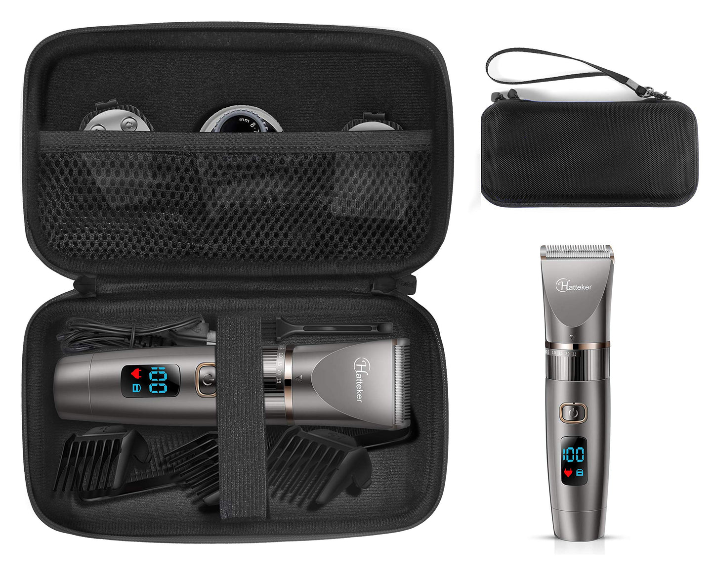 GETGEAR Case for Hatteker Mens Beard Trimmer Cordless Hair Trimmer, Hair Clippers, Cordless Hair Trimmer Pro (CASE ONLY) GETGEAR