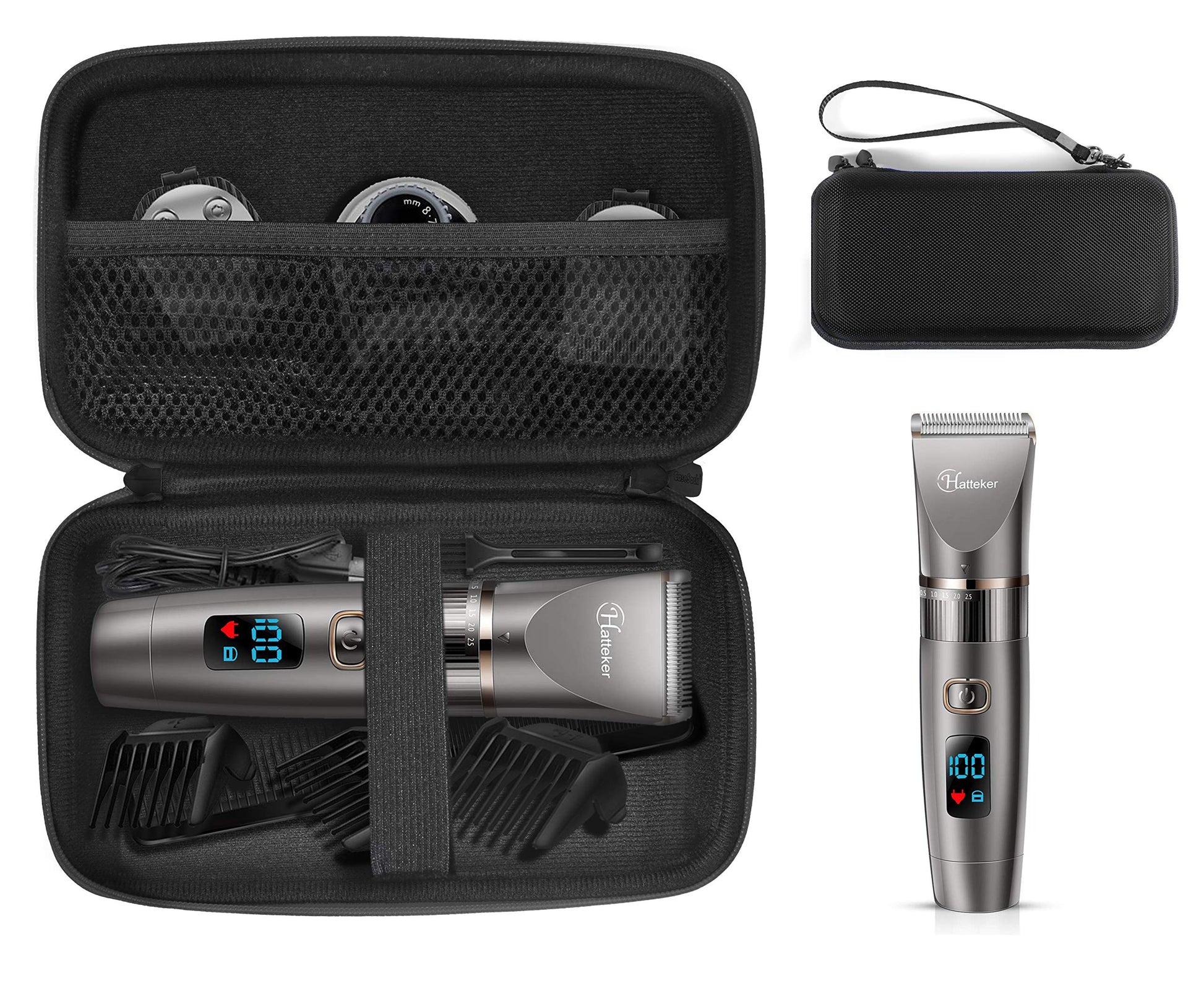 GETGEAR Case for Hatteker Mens Beard Trimmer Cordless Hair Trimmer, Hair Clippers, Cordless Hair Trimmer Pro (CASE ONLY) GETGEAR