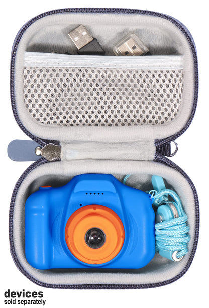 getgear Camera case for Seckton Kids Selfie Camera, organizing Travel case with mesh Pocket and Detachable Wrist Strap GETGEAR
