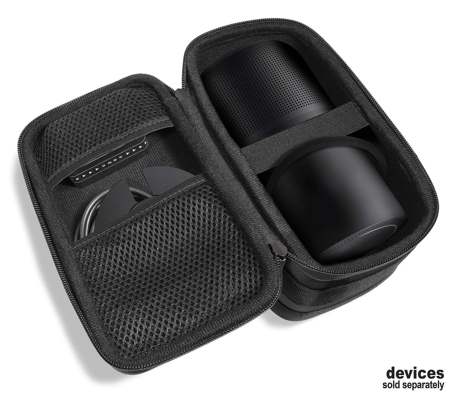 getgear Case for Bose Portable Home Speaker, Customized case with two compartments: main speaker compartment and accessories compartment, strong solid case with excellent protection and easy carrying GETGEAR