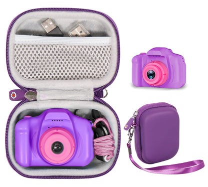 getgear Camera case for Seckton Kids Selfie Camera, organizing Travel case with mesh Pocket and Detachable Wrist Strap GETGEAR