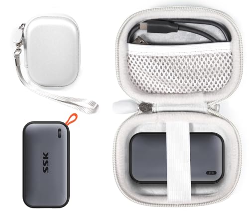 Getgear Portable Case Compatible with SSK Portable SSD 1TB, 2TB, 500GB, 250GB GETGEAR