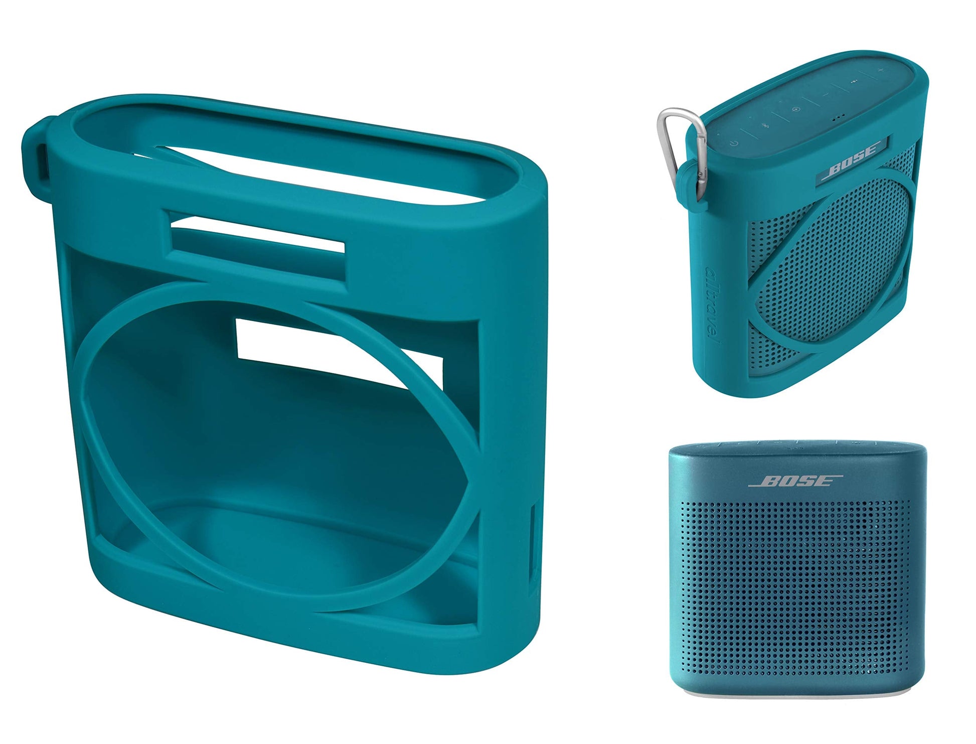 GETGEAR Tailor Made Silicon Cover for Bose SoundLink Color Bluetooth Speaker II, Safeguard from Shock, Shake and Scratch, Fully Cover with Sound Through Design GETGEAR