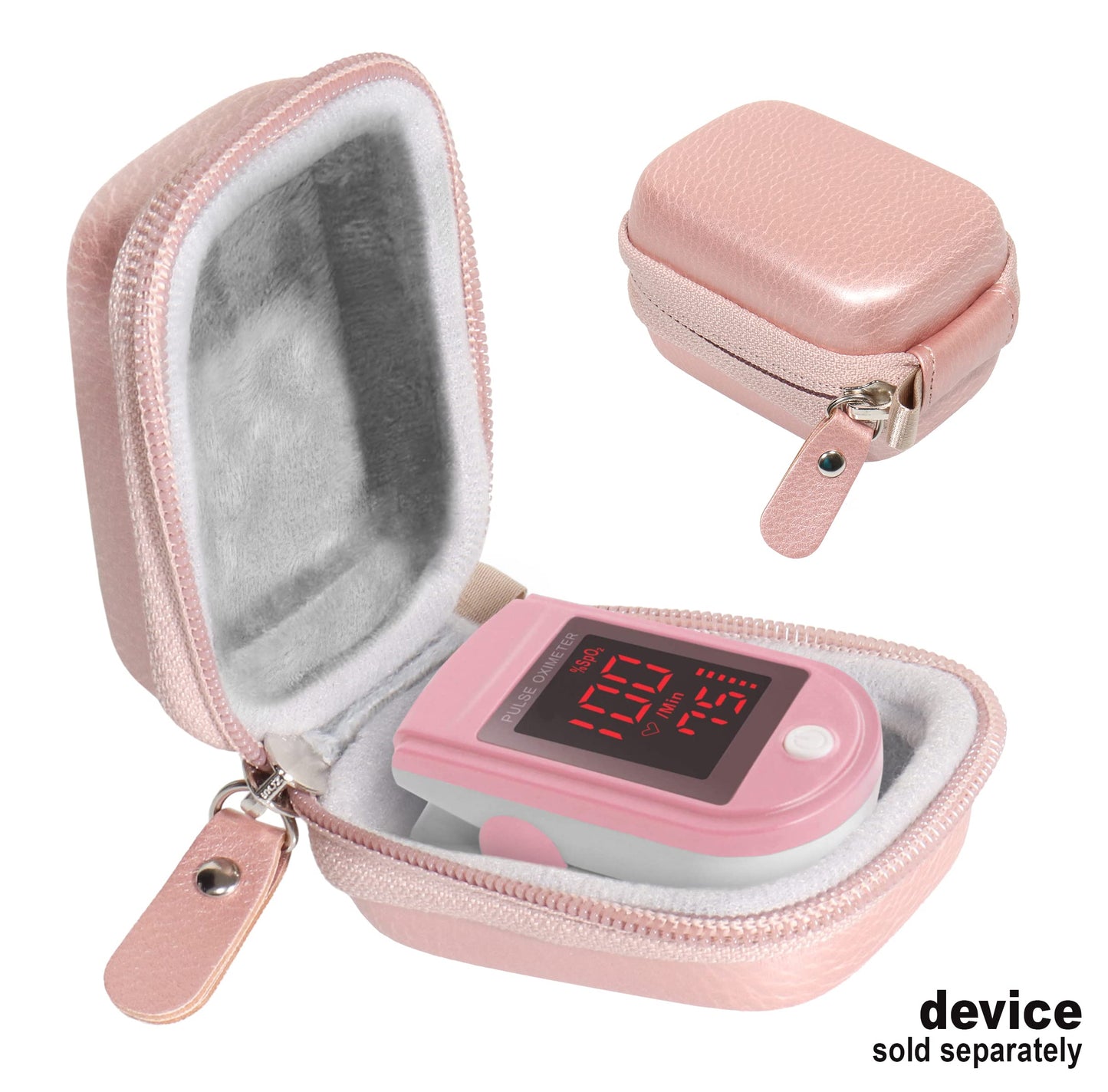 WGear Case for Zacurate Pro 500DL, Childrend: Innovo Deluxe, Santamedical 2. Facelake FL400 t. FL350: Vive Precision Spo2 Accumed cms-50dl, 50D1, Healthtree (Rose Gold) WGear