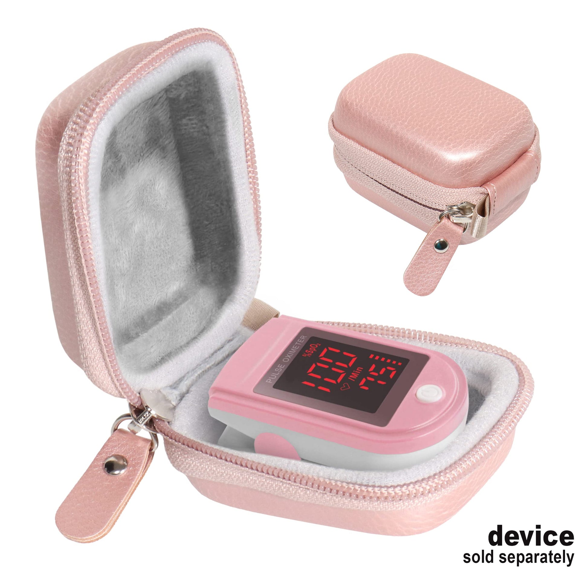 WGear Case for Zacurate Pro 500DL, Childrend: Innovo Deluxe, Santamedical 2. Facelake FL400 t. FL350: Vive Precision Spo2 Accumed cms-50dl, 50D1, Healthtree (Rose Gold) WGear