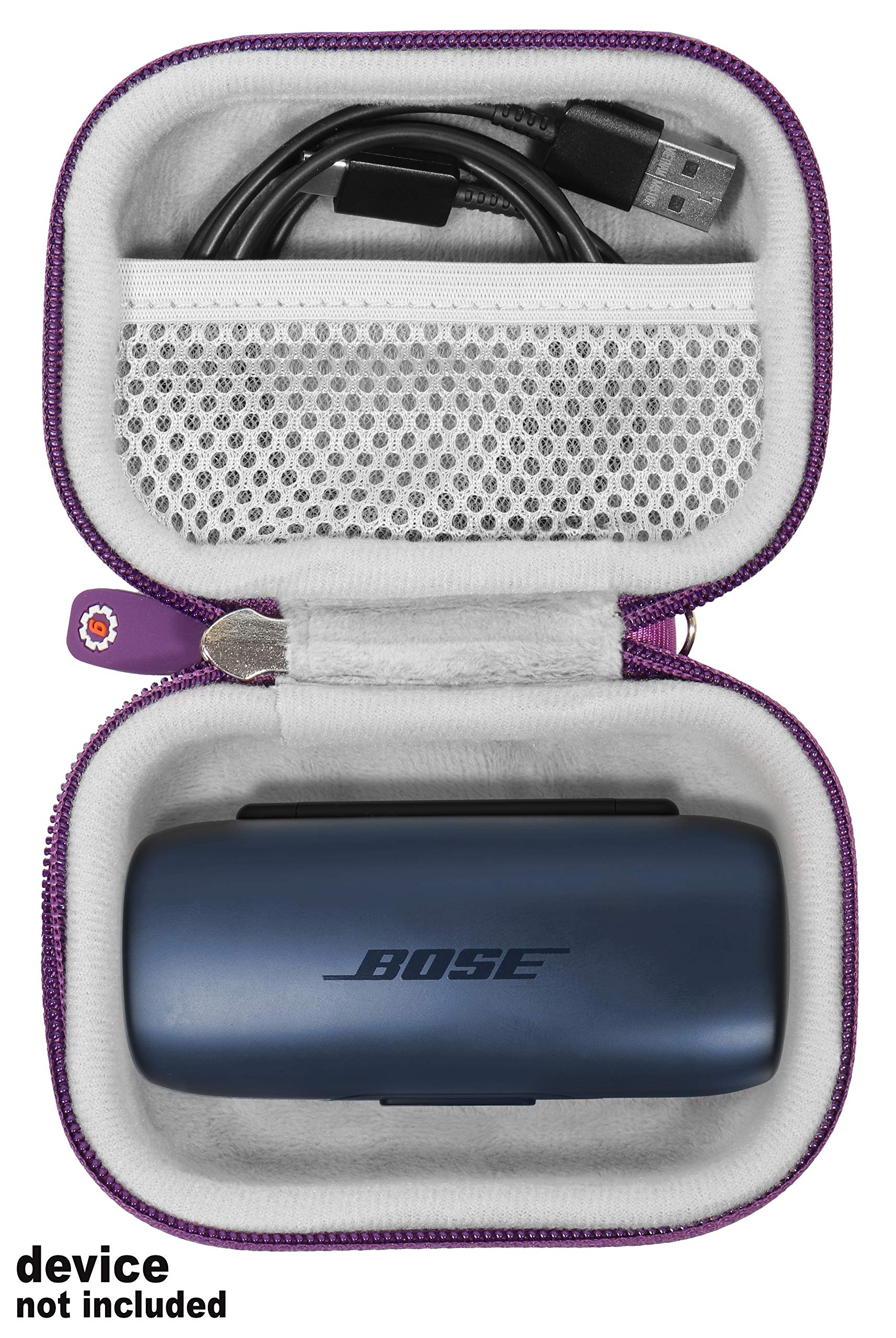 Featured Protective Case for Bose SoundSport Truly Wireless Sport Headphones Charger Box, Mesh Pocket for Cable and Other Accessories WGear