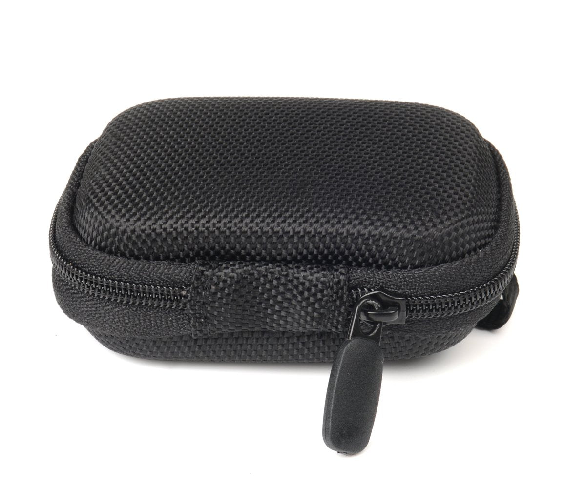 WGear Designed Protective Case for Hearing Aid, Hearing Amplifier, Personal Sound Amplifier, Hearing Device, Listening Device, Strong Mini Case with Mesh pocket, Universal design (Ballistic Black) WGear