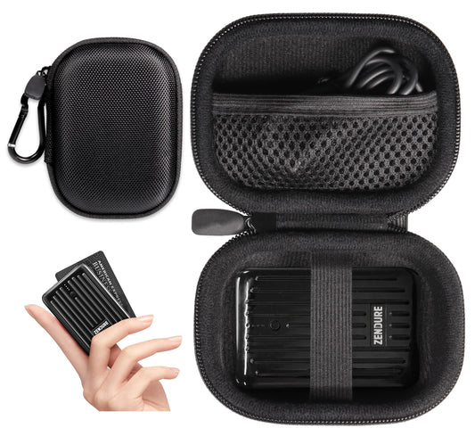 GETGEAR EVA Travel Case for Zendure 10000 mAh Power Bank – Shock‑Resistant Mini Charger Pouch