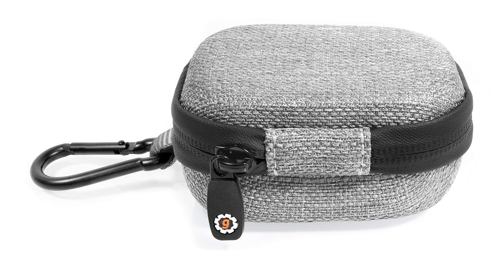 Tweed Gray getgear Case for Samsung Galaxy Buds, Pro, Live, Plus, Customized case for Bluetooth True Wireless Earbuds Charging case, mesh Accessory Pocket GETGEAR