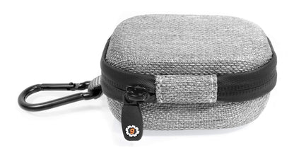 Tweed Gray getgear Case for Samsung Galaxy Buds, Pro, Live, Plus, Customized case for Bluetooth True Wireless Earbuds Charging case, mesh Accessory Pocket GETGEAR