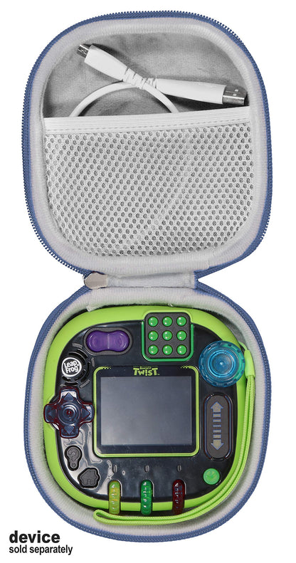 getgear Tailor Made Protective case for Leapfrog Rockit Twist Handheld Learning Game System, mesh Pocket for Cord and Other Accessories, Finger Strap (Blue) GETGEAR