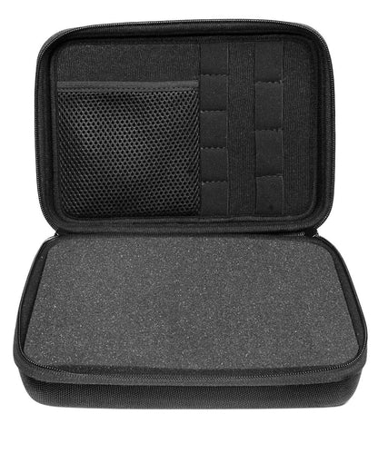 Professional Portable Recorder Case with DIY Foam Inlay for DR-05, DR-40, DR-22L, DR-100MKll, DR-1, Mini Tripod, Adapter, Mic Pop Windscreen, Smart Accessory Padding Solution for SD Cards, cabl WGear