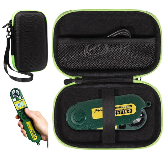 GETGEAR Meter Organizing Case for Extech 45158 Mini Waterproof Thermo Anemometer and Humidity Meter, Extech 45170 Four in One Environmental Meter GETGEAR